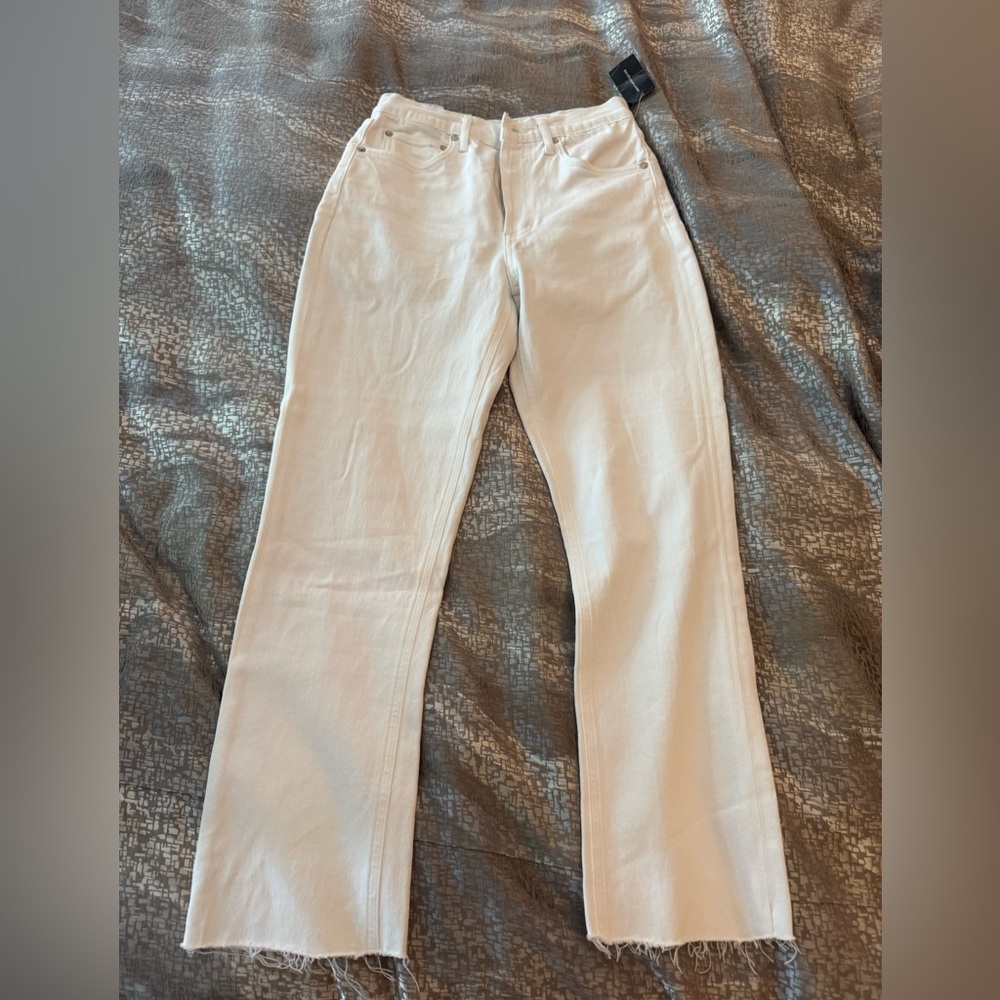 Agolde Women's High Rise Straight Crop Jeans